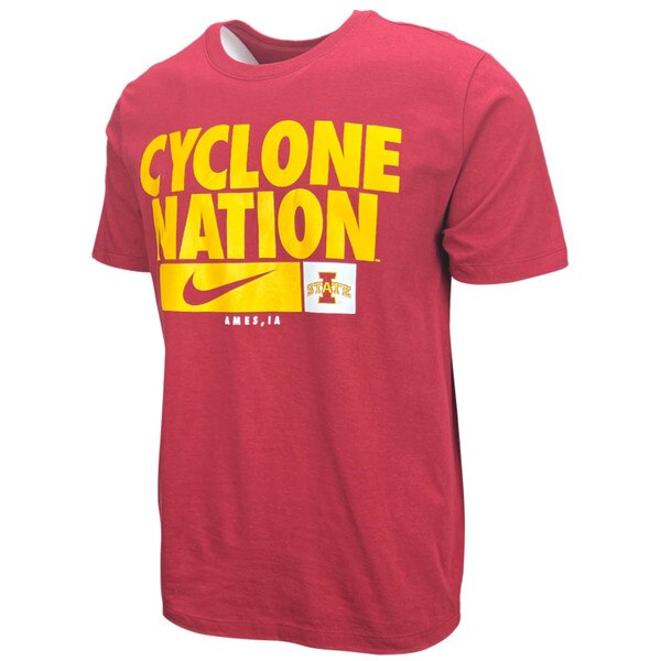 Nike I-State Cyclone Nation Cardinal Short Sleeve T-Shirt